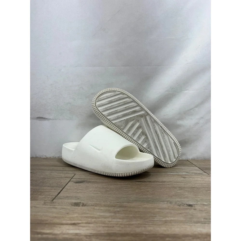 Nike Calm Slide Sail White Men 8 Women 9 Sandals DX4816-100